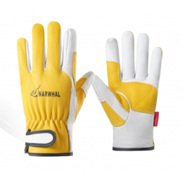 용접장갑 노란 + 백색 - 내피있음