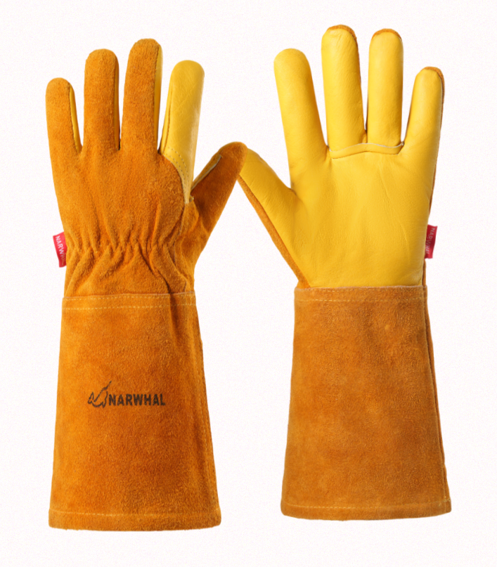 용접장갑 황색 + 노란색 - ( 우피 + 우피 )