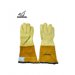 용접장갑 황색 + 노란색 - ( 우피 + 양피 )